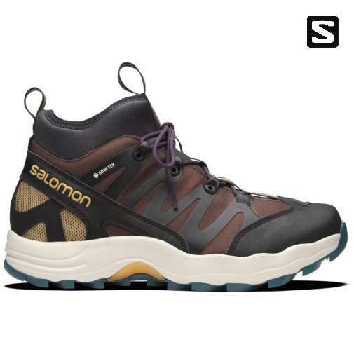 Tenis Salomon Xa Pro 1 Mid GTX Hombre Negros Chocolate Turquesa | MX TQSY035